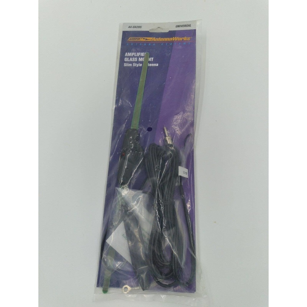 44-UA205 METRA AMPLIFIED GLASS MOUNT CAR RADIO ANTENNA